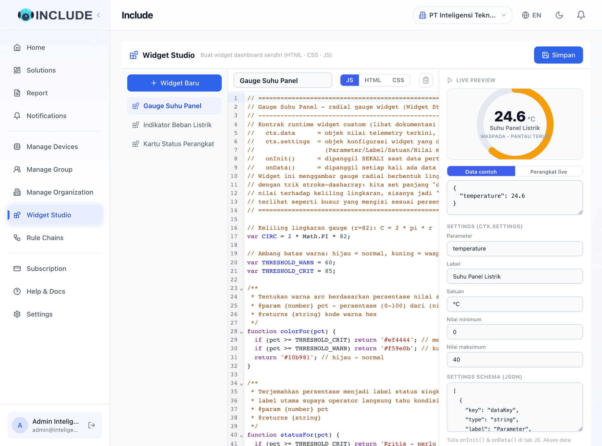Widget Studio: rakit dan uji widget Anda sendiri.
